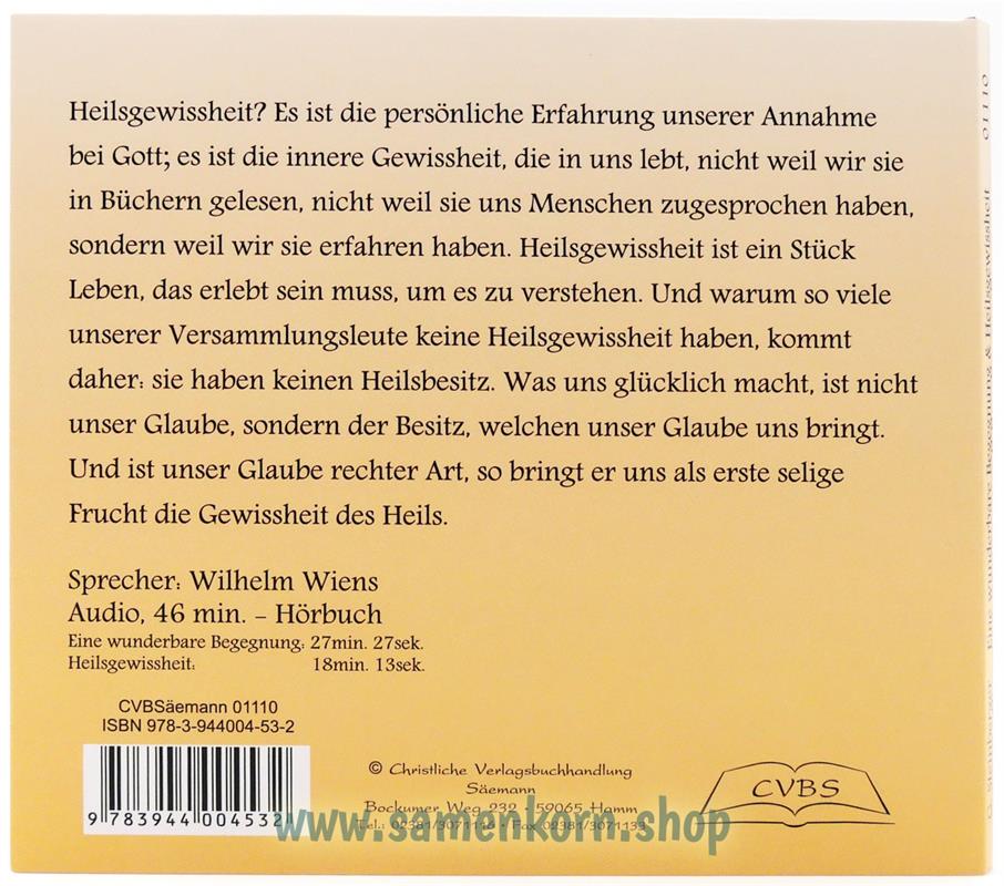 Eine wunderbare Begegnung / Heilsgewissheit/ MP3-Hörbuch