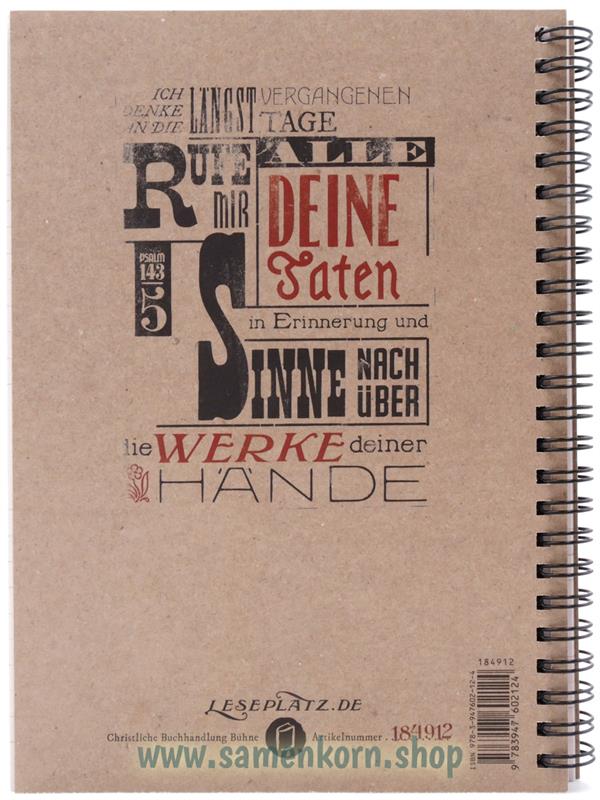 Notizbuch - Stille Zeit mit dir, Plakatschrift