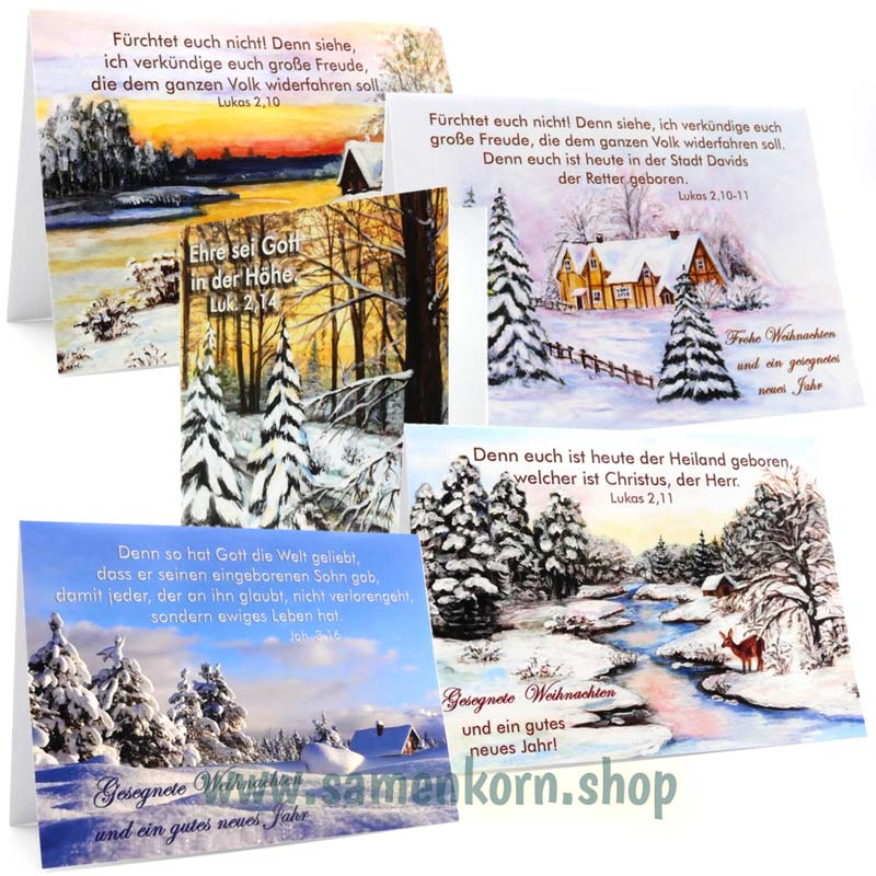 Doppelkarten "Winterlandschaft 1"