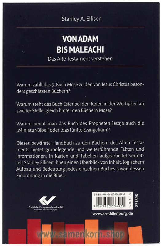 Von Adam bis Maleachi / Das AT verstehen / Buch