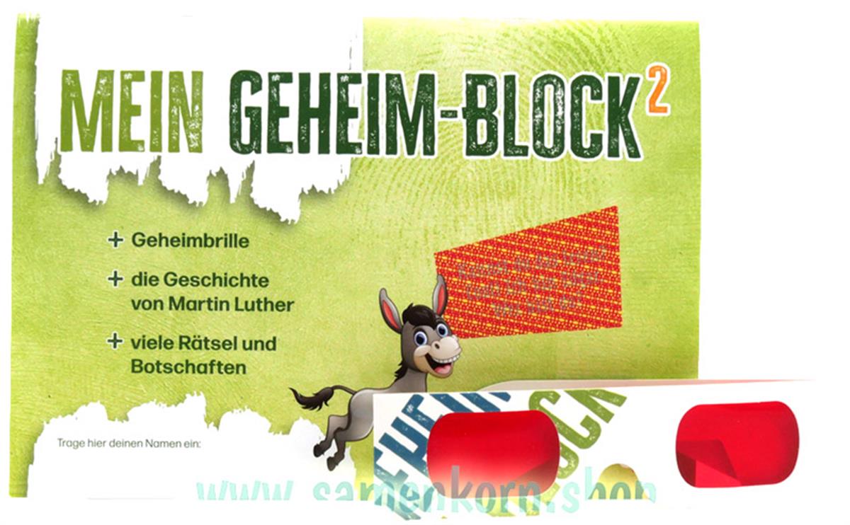 Mein Geheimblock - Martin Luther / Heft