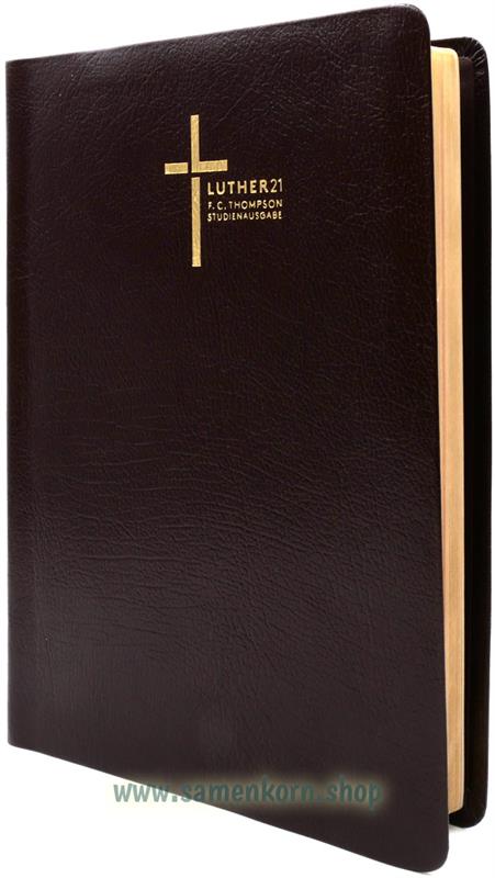 Luther21 F. C. Thompson Studienausgabe, Großausgabe - Lederfaserstoff bordeaux, GS / Buch