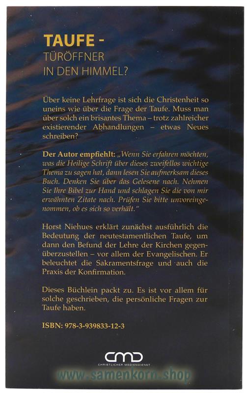 Taufe - Türöffner in den Himmel?