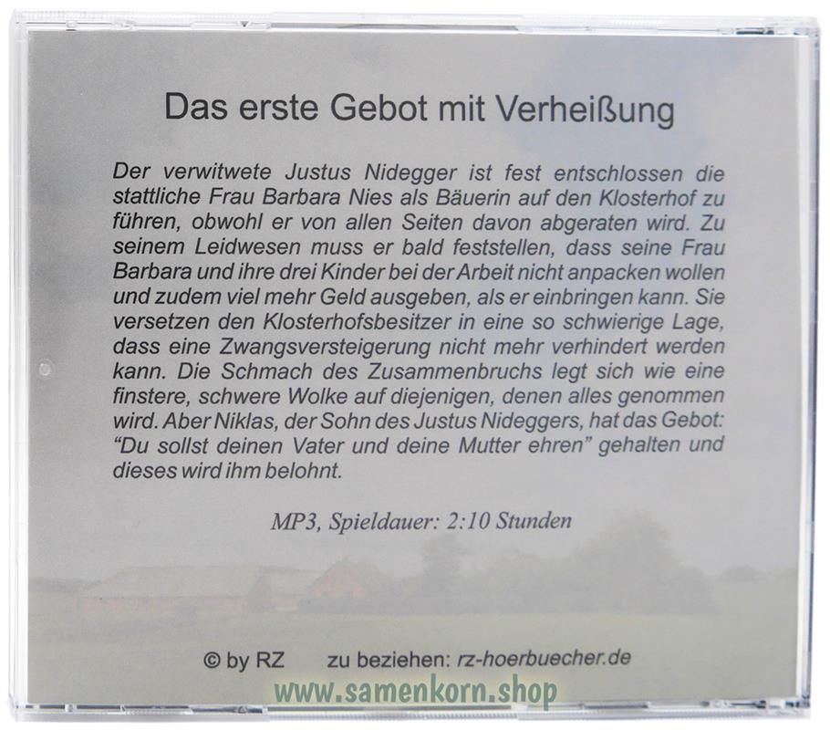 Das erste Gebot mit Verheißung / MP3- Hörbuch