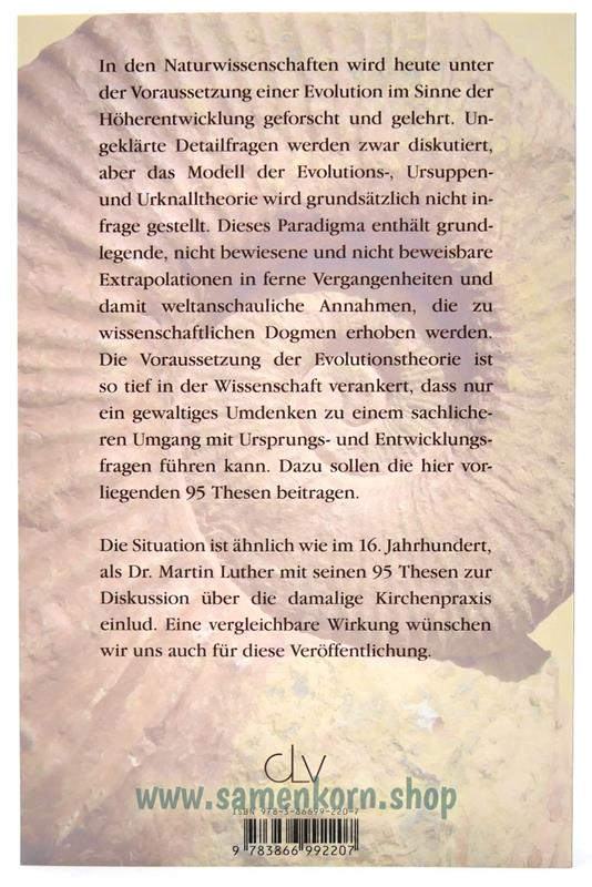 95 Thesen gegen die Evolution / Buch