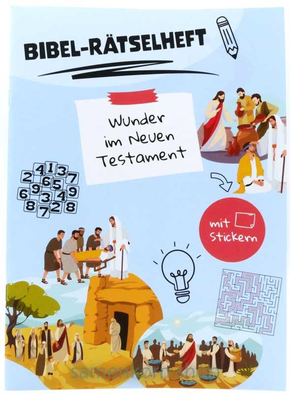 Bibel-Rätselheft - Wunder im Neuen Testament  / Heft