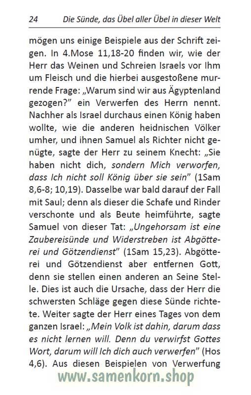 Die Sünde, das Übel aller Übel in dieser Welt / Buch