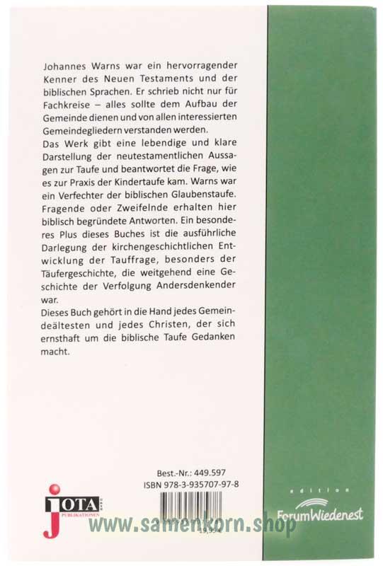 Die Taufe / Buch