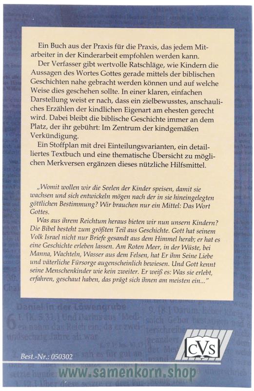 Die biblische Geschichte in der Sonntagschule / Buch