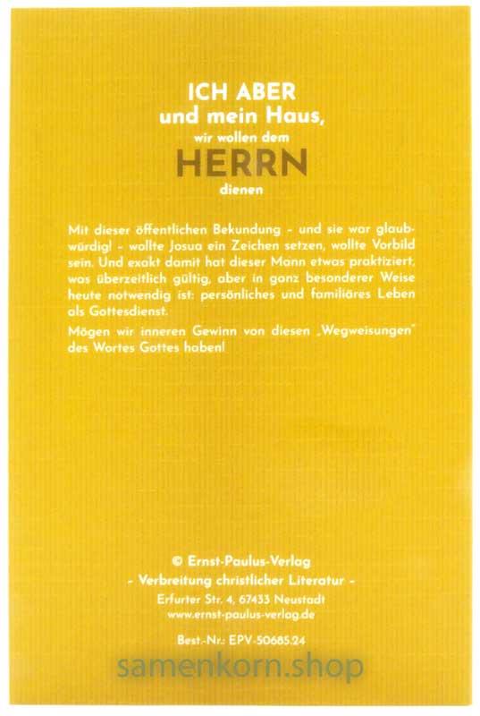 Ich aber und mein Haus, wir wollen dem Herrn dienen / Buch