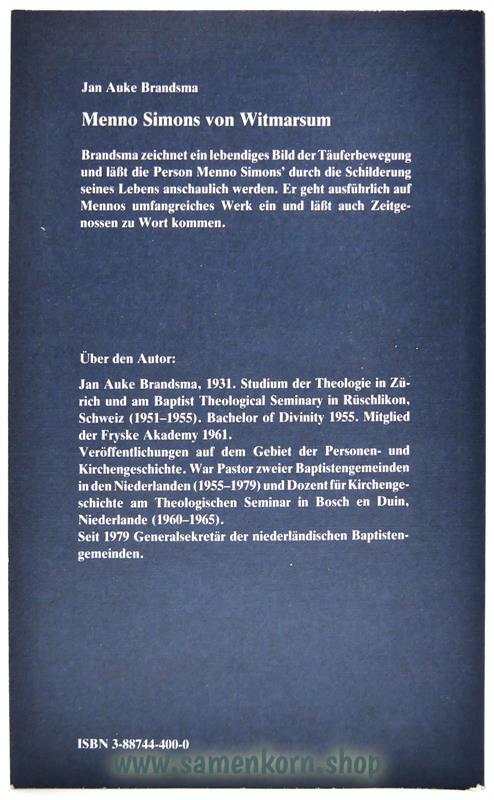 Menno Simons von Witmarsum / Buch