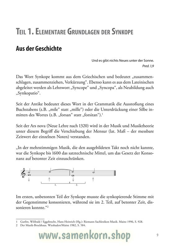 Regel oder Ausnahme / Das Wesen der Synkopen / Buch