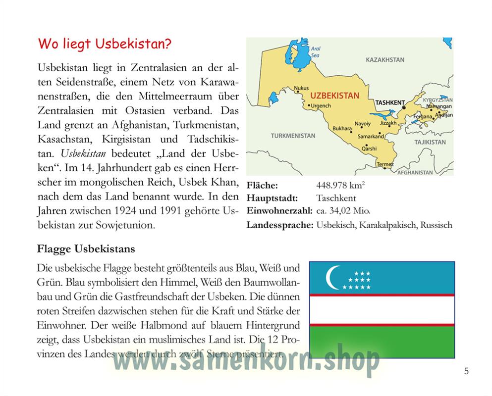 Das himmlische Brot - Kinder in Usbekistan / Heft