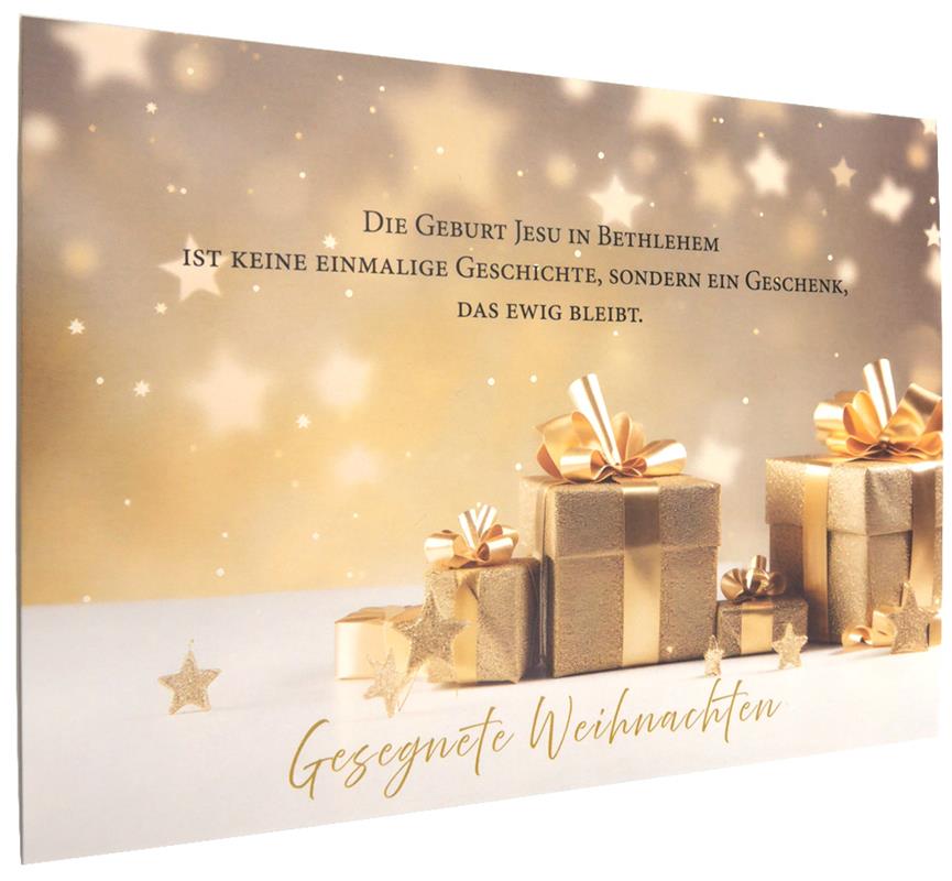 Postkarte "Die Geburt Jesu in Bethlehem..."