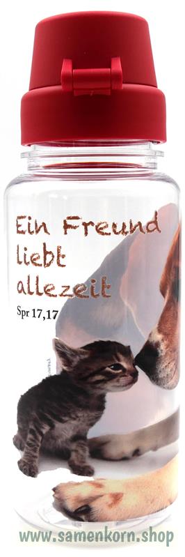 Trinkflasche "Freund" rot