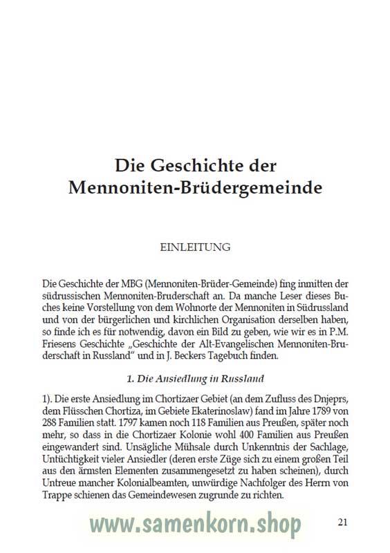 Die Geschichte der MBG in Russland  1860-1945 / Buch