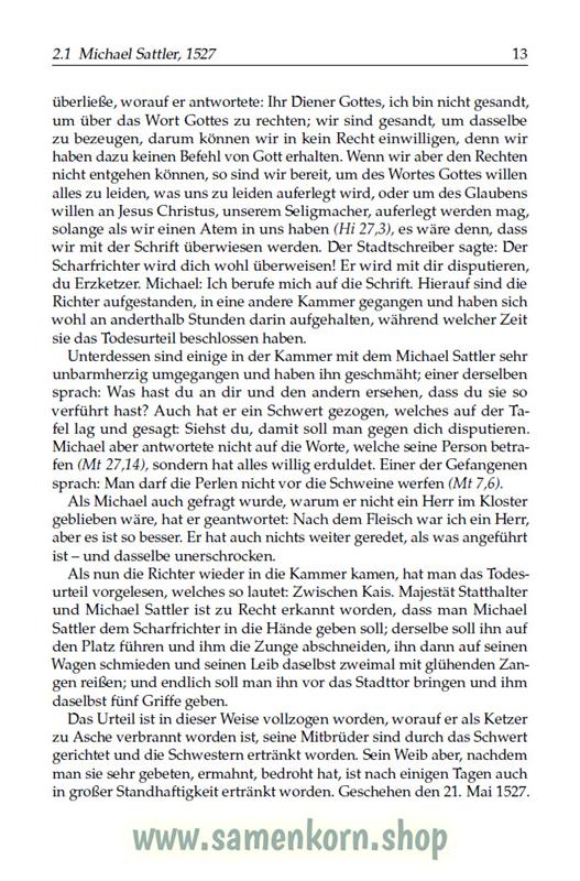 Sei getreu bis in den Tod / Buch