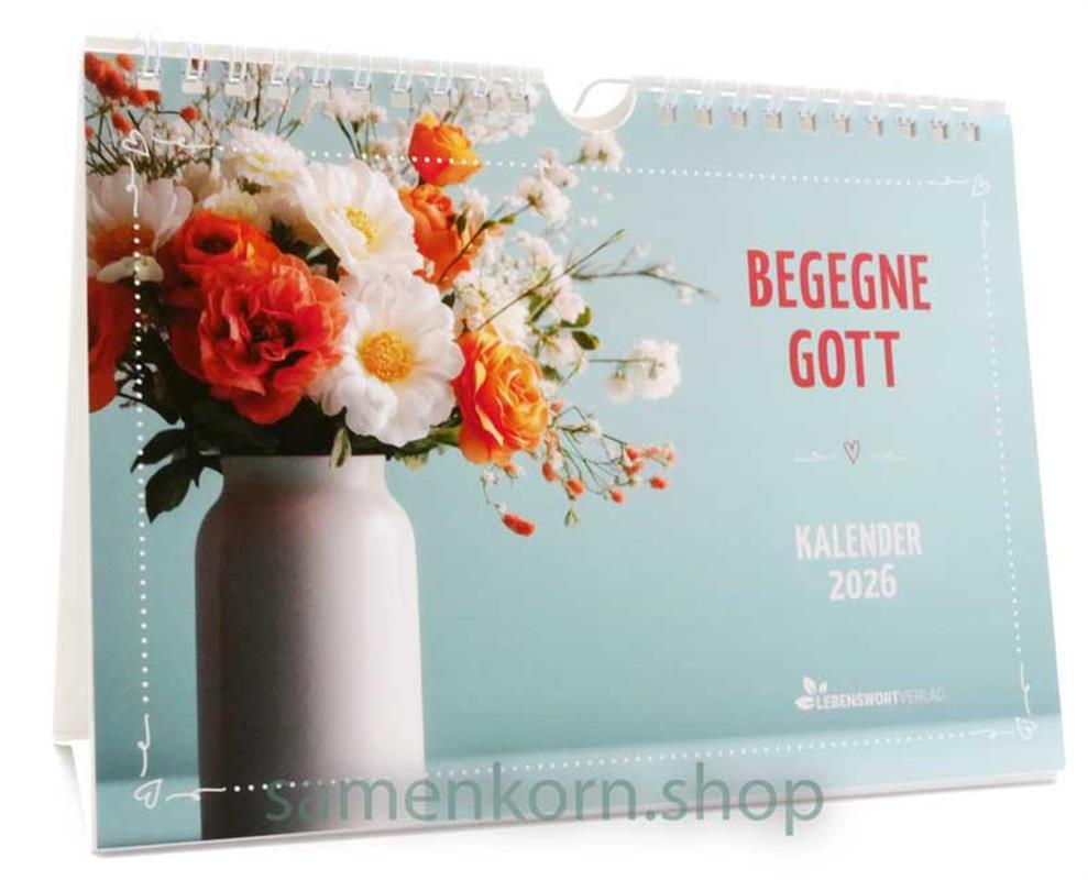 Verteilkalender 2026 "Begegne Gott" Ringbindung