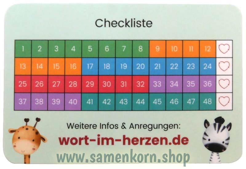 Für Kinder - Wort im Herzen / 48 Lernkarten mit Box