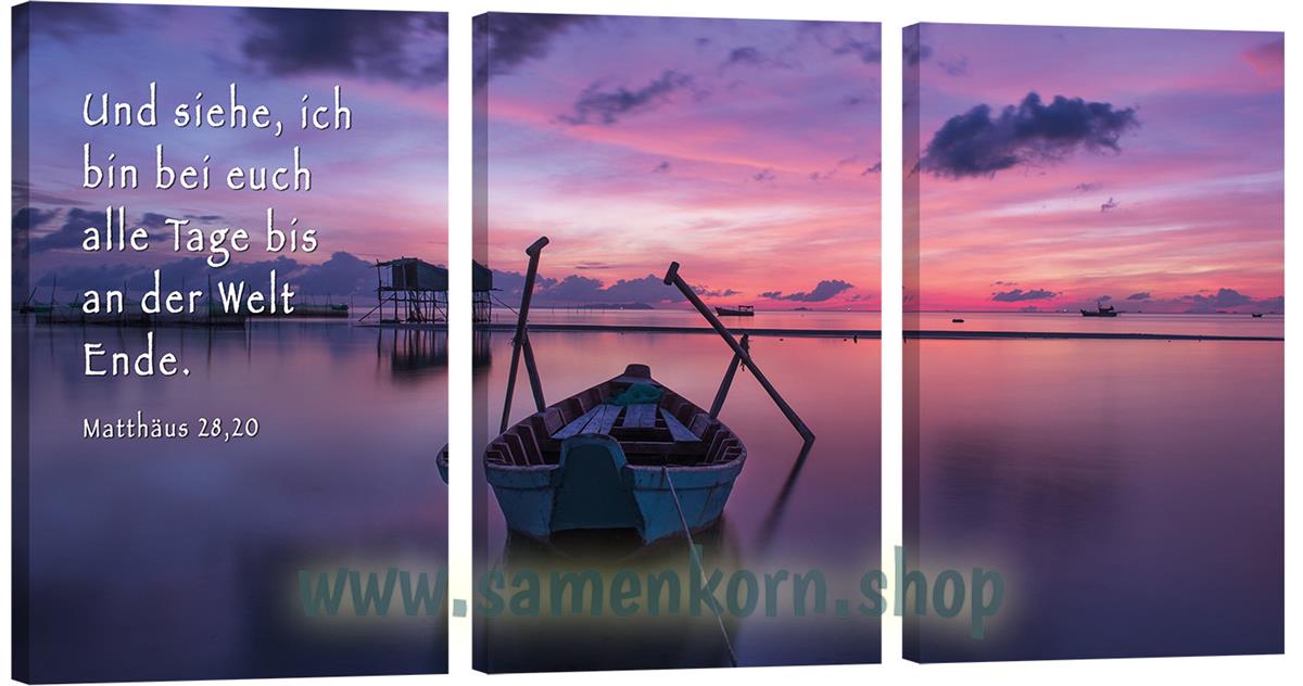 Bild "Boot bei Sonnenuntergang"