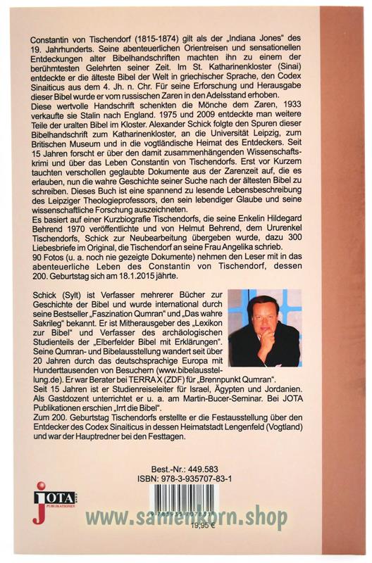 Tischendorf und die älteste Bibel der Welt / Buch