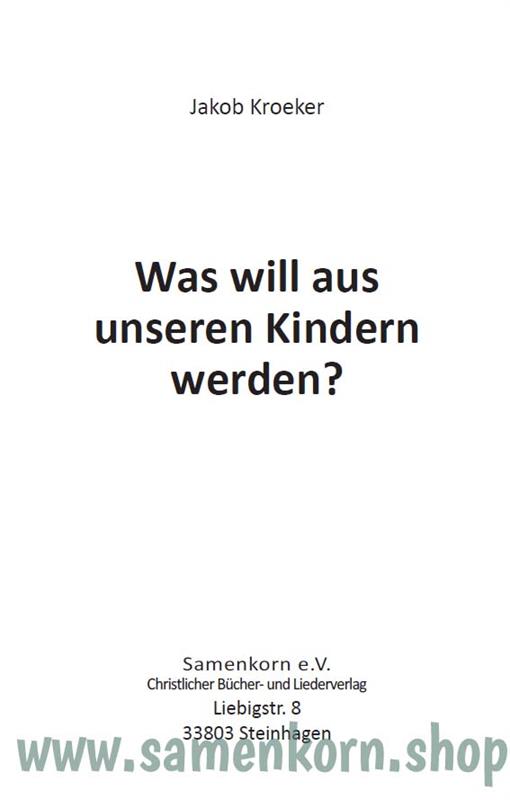 Was will aus unseren Kindern werden? / Buch