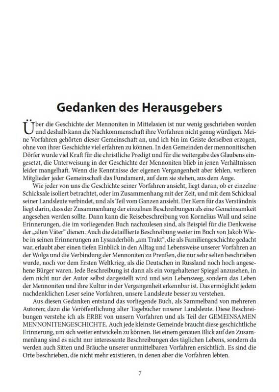 Mennoniten in Mittelasien / Buch