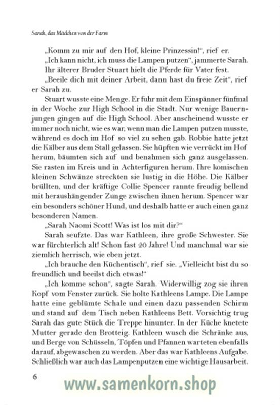 Sarah, das Mädchen von der Farm / Buch