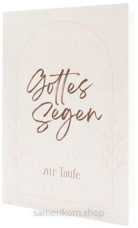Doppelkarte "Gottes Segen zur Taufe" Gal. 3,26-27