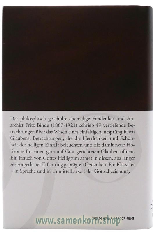 Die heilige Einfalt / Buch
