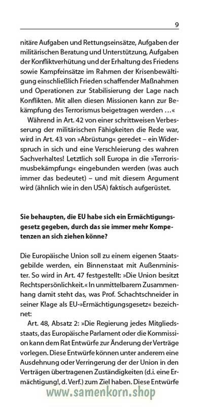 Europäische Union - das Ende der Freiheit, Band 19  Reihe Orientierung / Heft