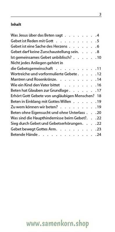 Beten, Band 20  Reihe Orientierung / Heft