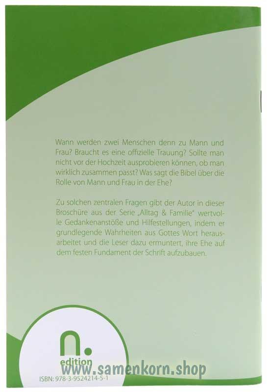 Gedanken über die Ehe / Heft