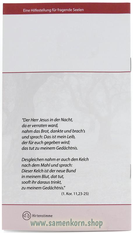 Das tut zu meinem Gedächtnis / Heft