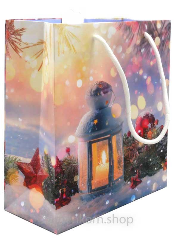 Geschenktasche 22,5x24,5 Laterne