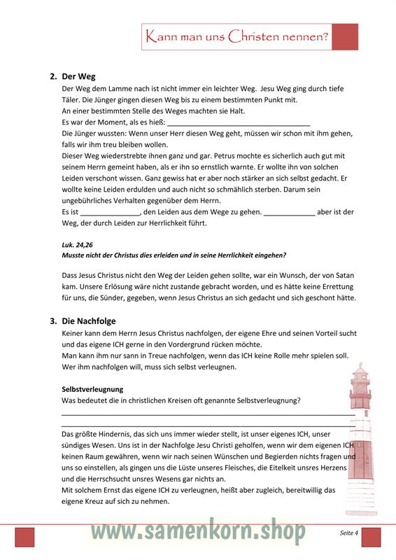 Kann man uns Christen nennen? / Jüngerschaftskurs