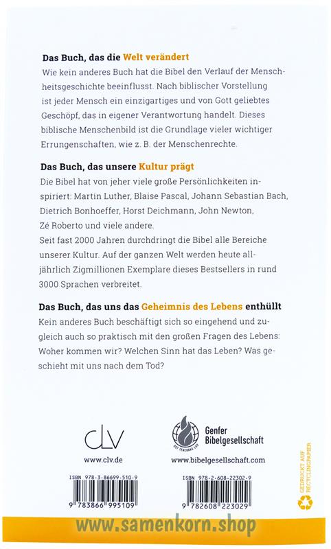 Die Bibel - Gott spricht. Heute (Schlachter 2000) / Paperback