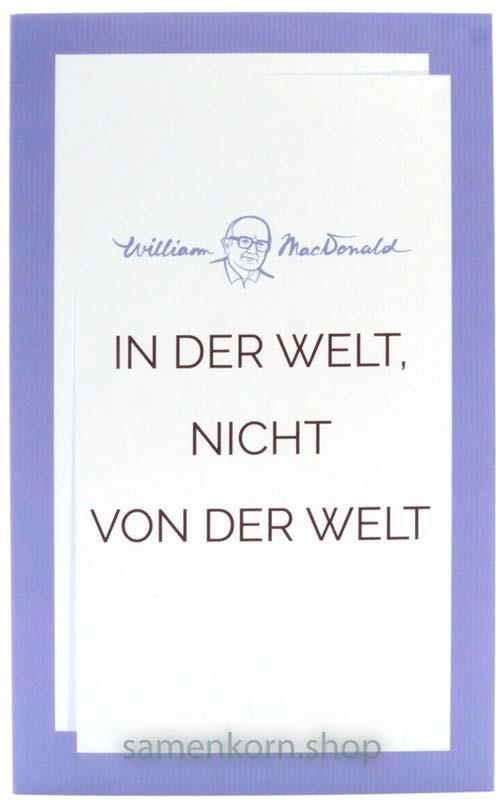 In der Welt - nicht von der Welt (MacDonald)/ Buch