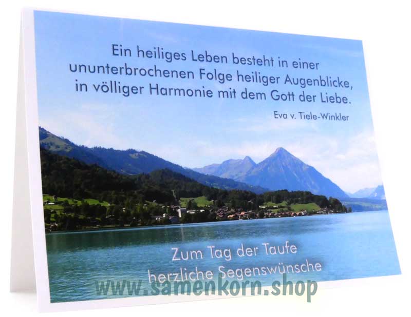 Doppelkarten zur Taufe / 5 Karten