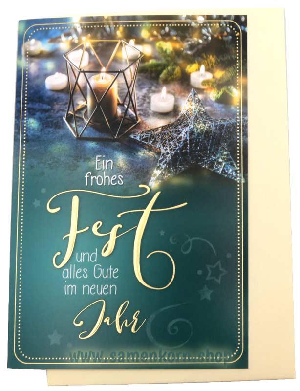 Faltkarte "Ein frohes Fest" 2.Kor.6,2