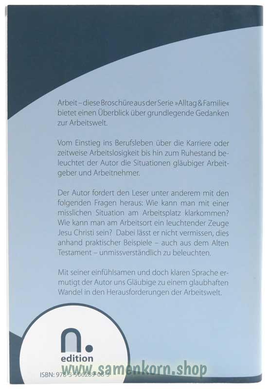 Gedanken über die Arbeit / Heft