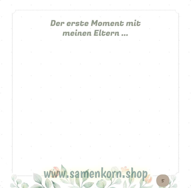 Unvergessliche Momente / Babyalbum