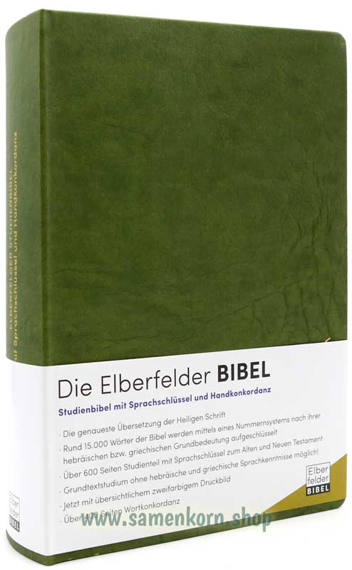 Elberfelder Studienbibel, Kunstleder, mit Sprachschlüssel und Handkonkordanz