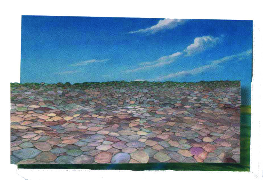 Flanellauflage "Straßenpflaster", klein