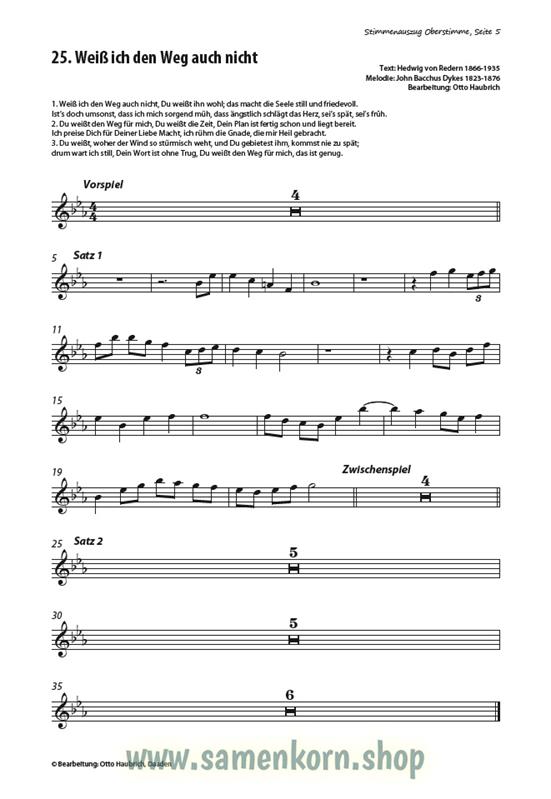 Lobt froh den Herrn / Oberstimmen: Flöte, Oboe / Noten