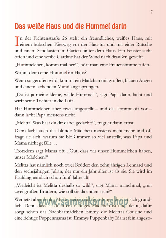 Melitta - die wilde Hummel / Buch