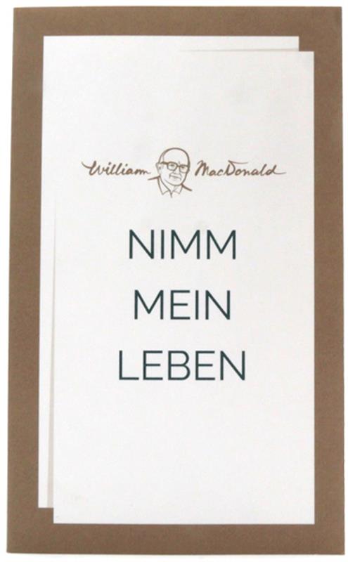 Nimm mein Leben / Buch