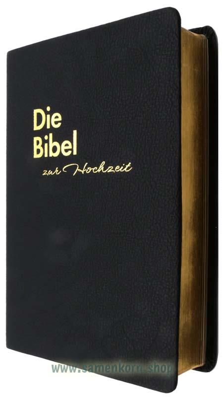 Die Traubibel, schwarz, Leder,  Luther 1912 / Buch