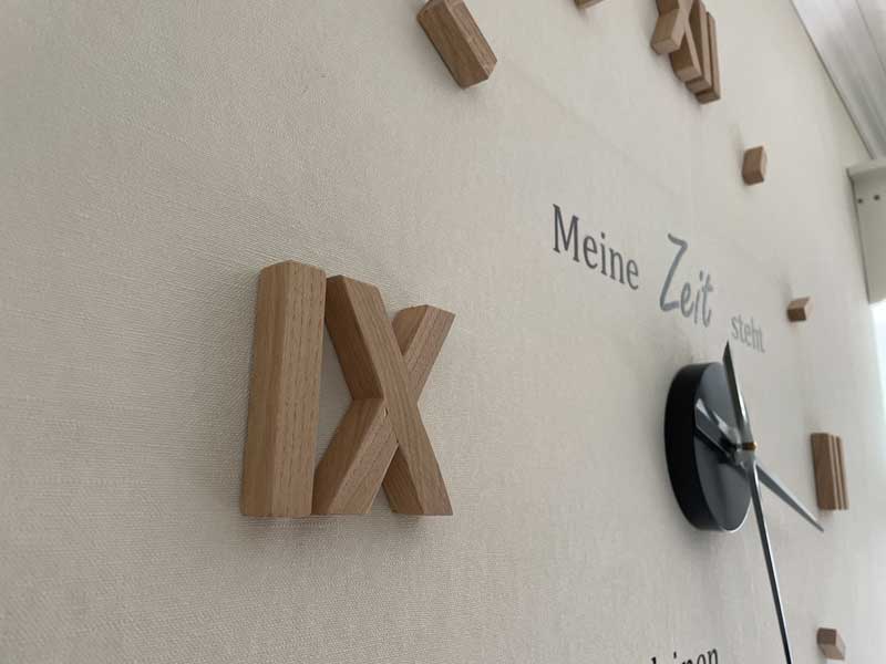3D Wanduhr "Meine Zeit steht in deinen Händen"