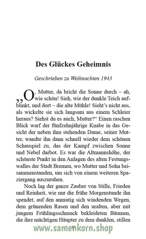 Des Glückes Geheimnis / Buch